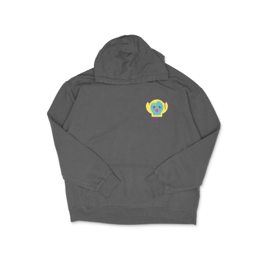 RedClown Melted Popper Black Hoodie